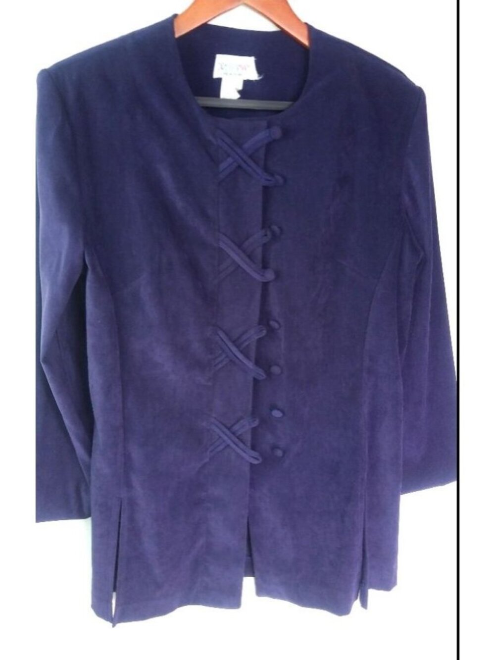 Dress Savvy 12 Purple Velvet Jacket Blazer